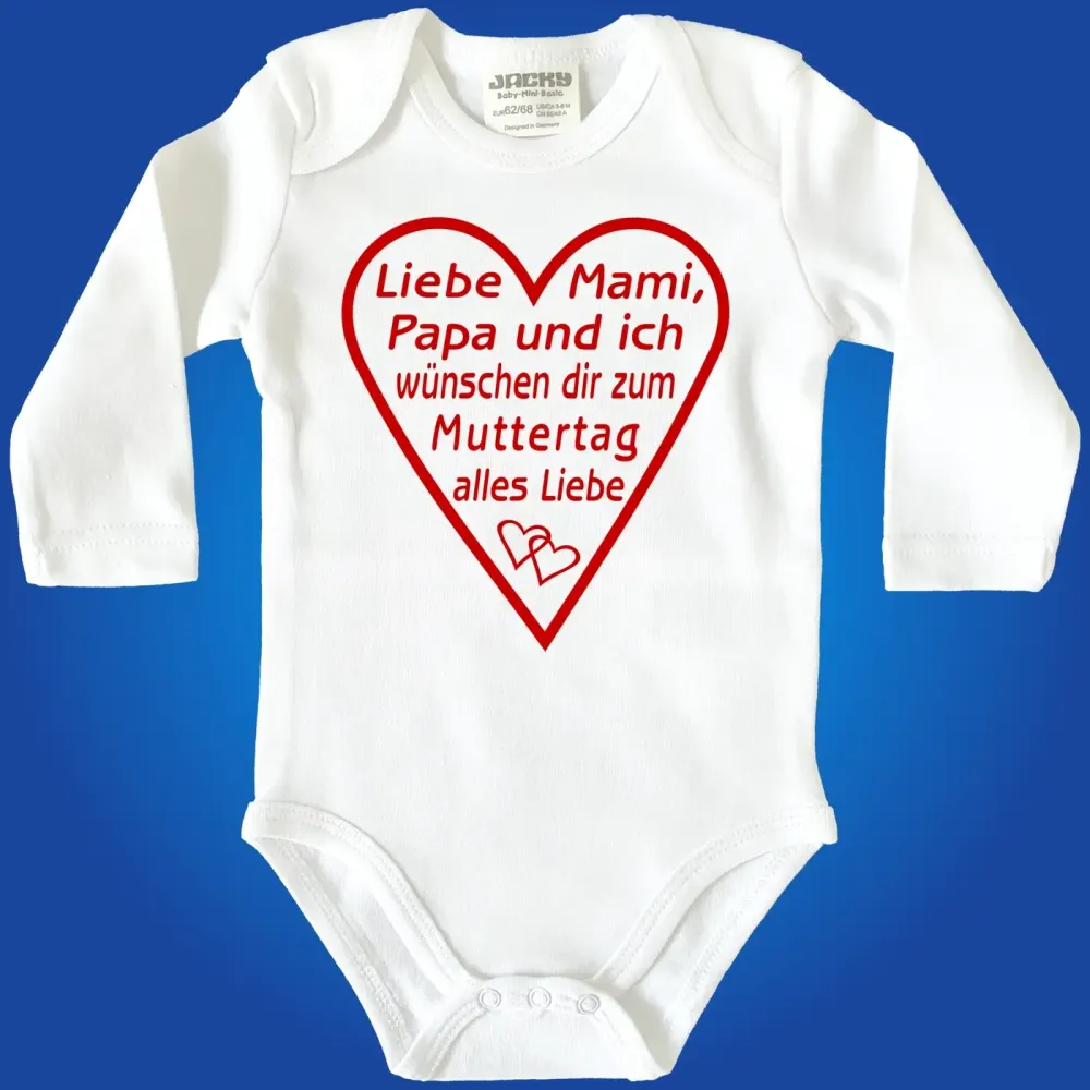 Baby-Body mit Druck Muttertag