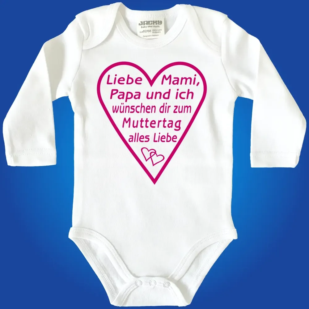 Baby-Body mit Aufdruck Muttertag