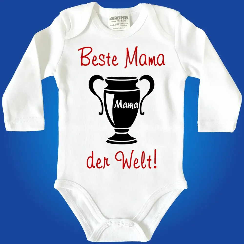 Strampler mit Aufdruck Beste Mama
