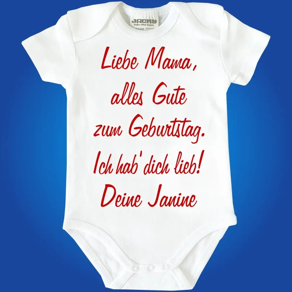 Baby Bodysuit Happy Birthday