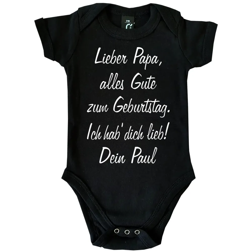 Babybody zum Geburtstag