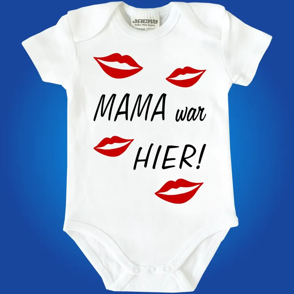 Preview: Baby-Body mit Druck Mama war hier