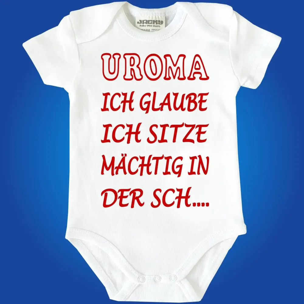 Baby-Body mit Druck in der Scheisse