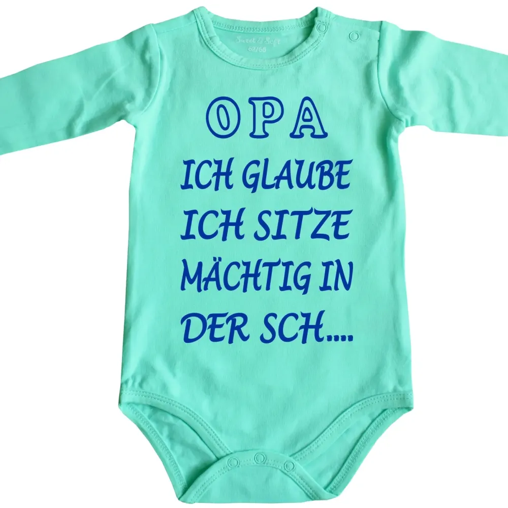 Preview: Baby-Body mit Druck in der Scheisse