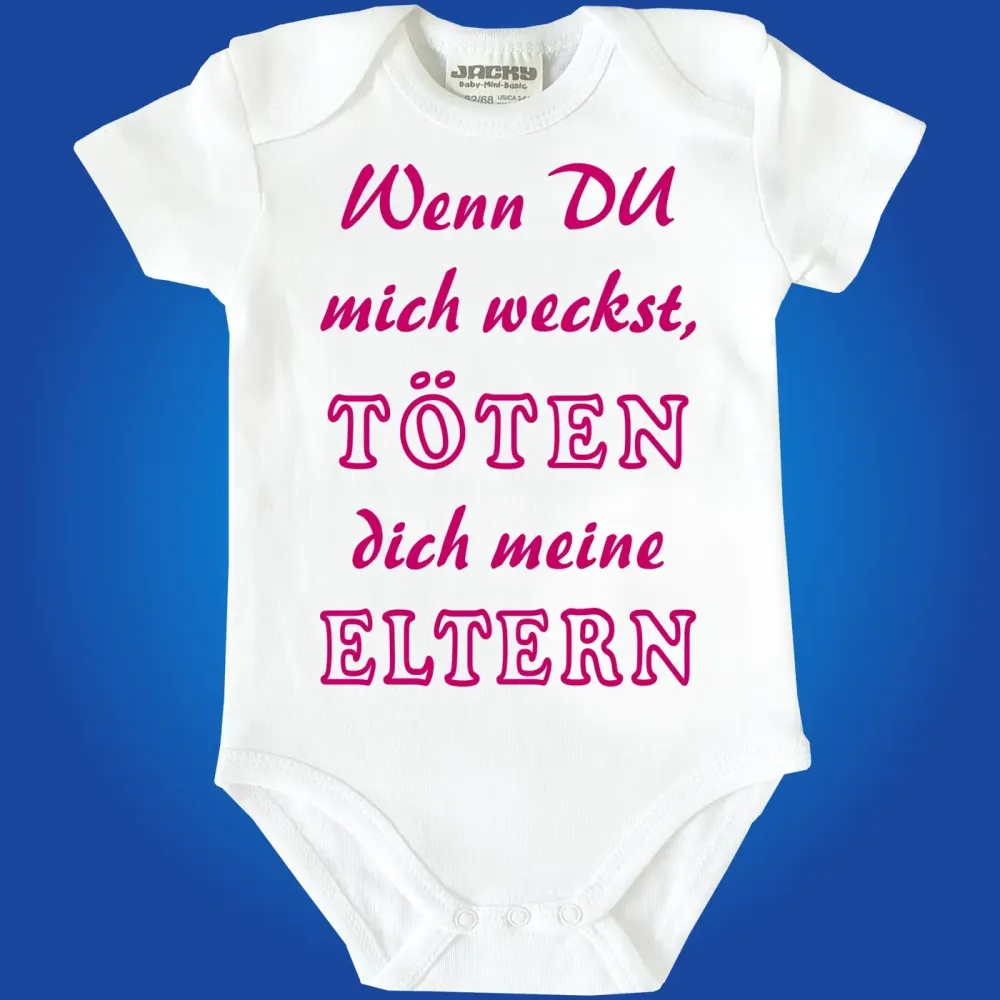 Preview: Baby-Body mit Druck nicht wecken