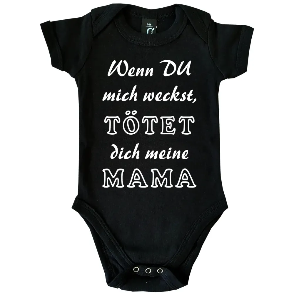 Baby-Body mit Druck nicht wecken