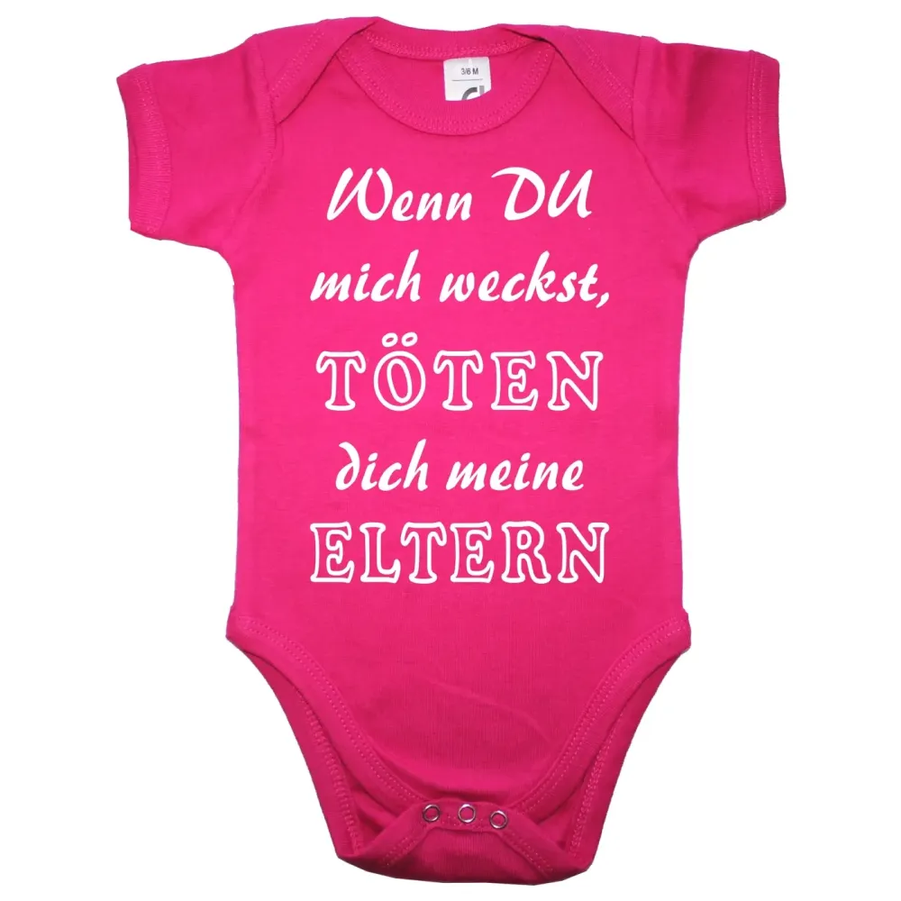 Baby-Body mit Druck nicht wecken