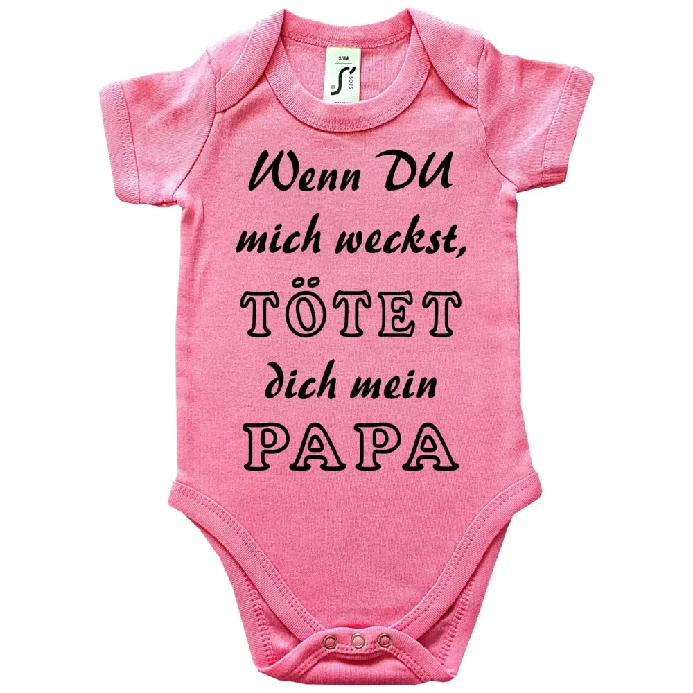 Baby-Body mit Druck wenn du mich weckst
