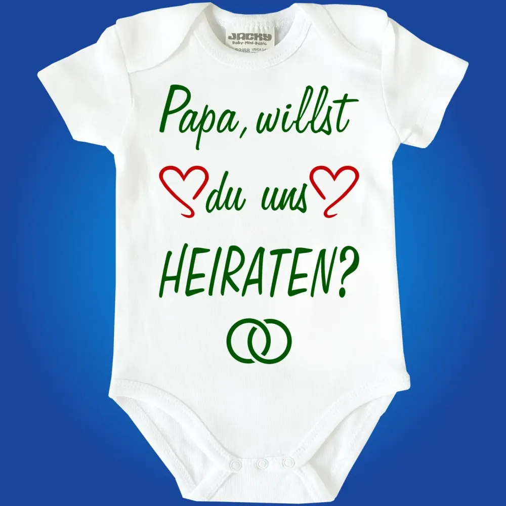 Babybody mit Spruch heiraten