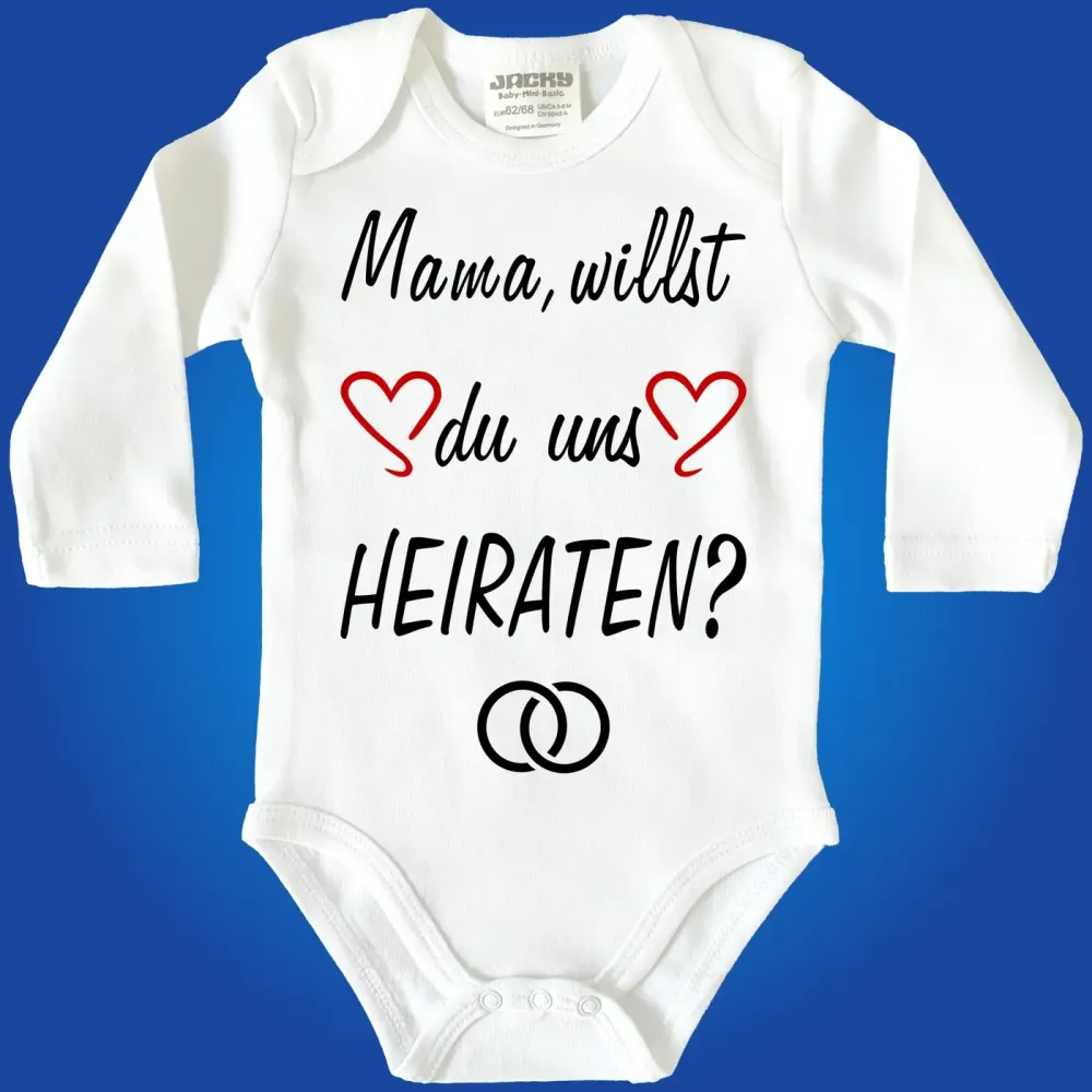 Baby-Body Heiratsantrag