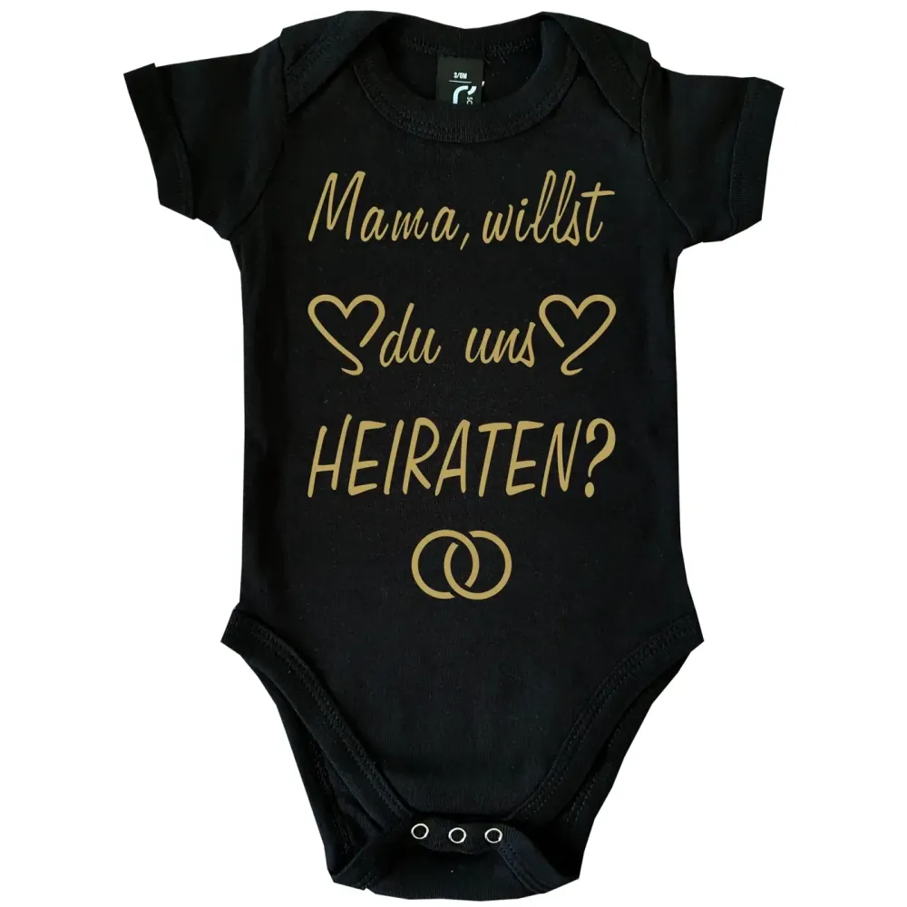 Baby-Body mit Spruch Antrag