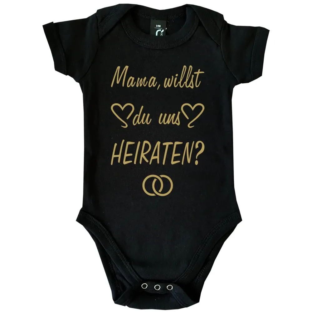 Baby-Body mit Spruch Antrag