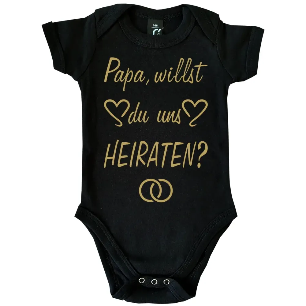 Baby-Body mit Spruch hochzeit