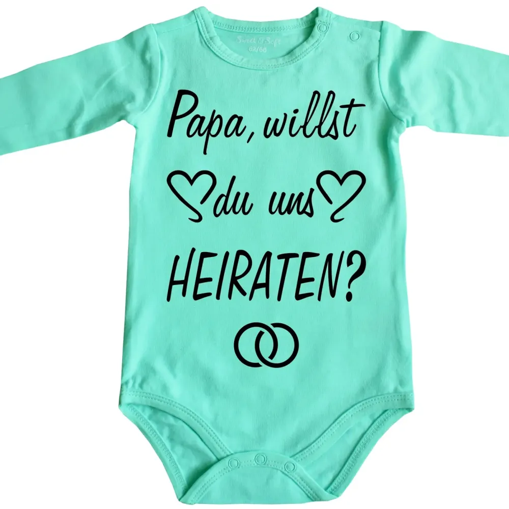 Baby-Body Heiratsantrag