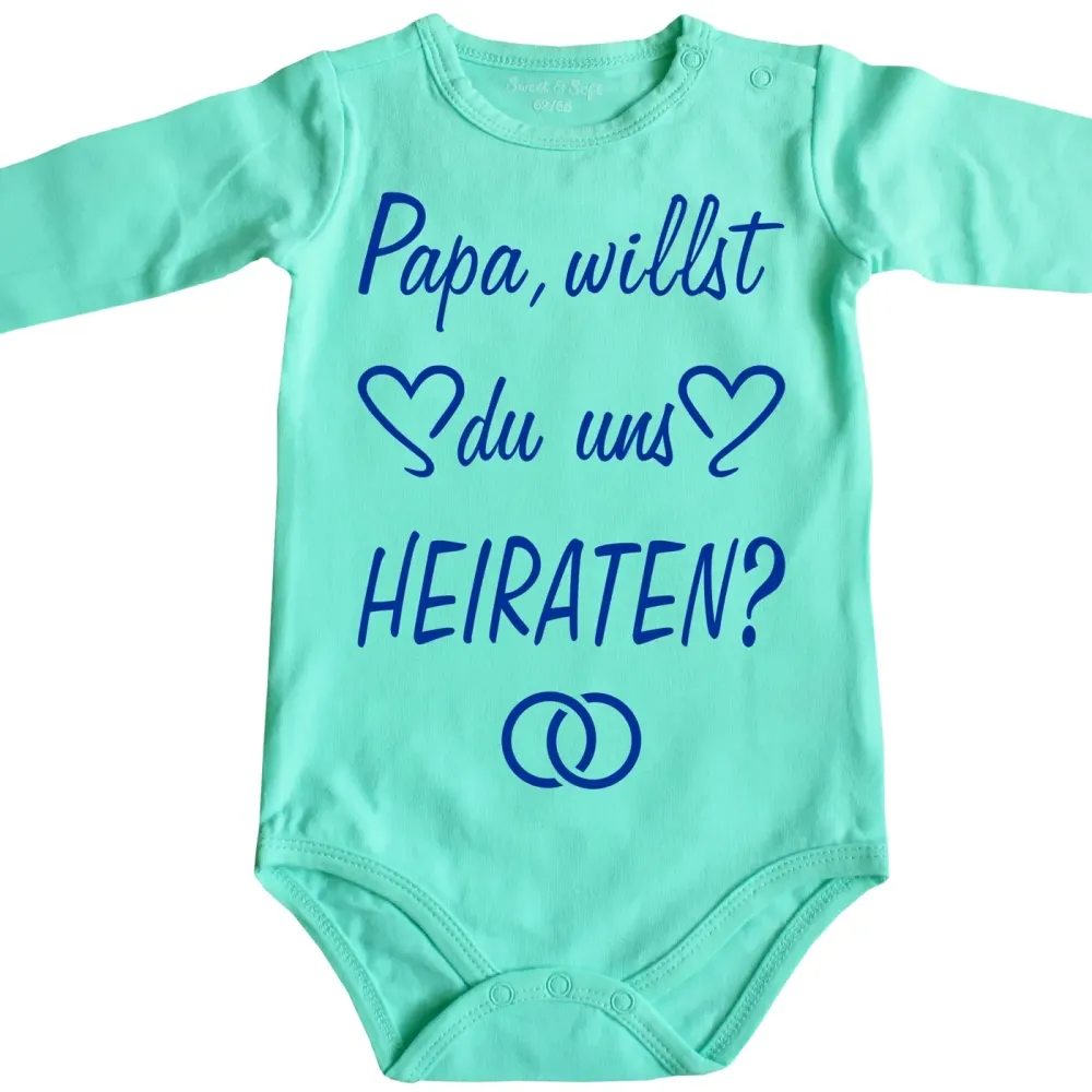 Baby Bodysuit with marriage proposal