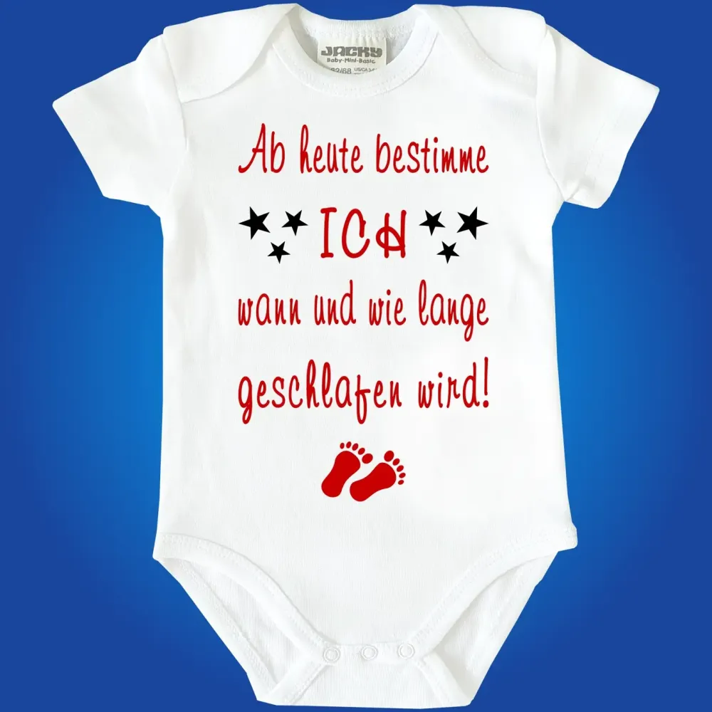 Preview: Baby-Body - Ab heute bestimme ich wann und wie lange geschlafen wird Preview: Witziger Baby-Body
