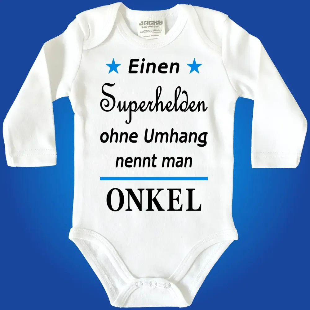 Babybody mit Superhelden Aufdruck