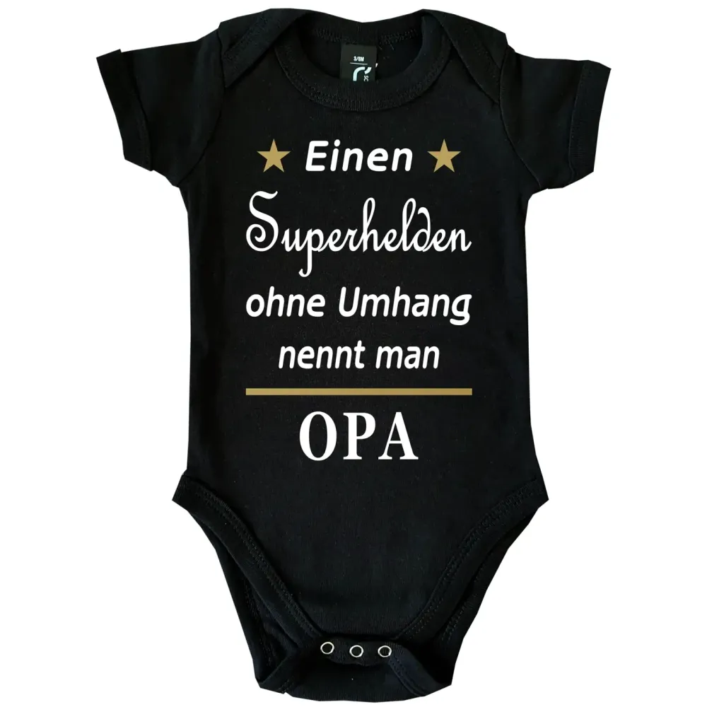 Babybody mit Superhelden Aufdruck