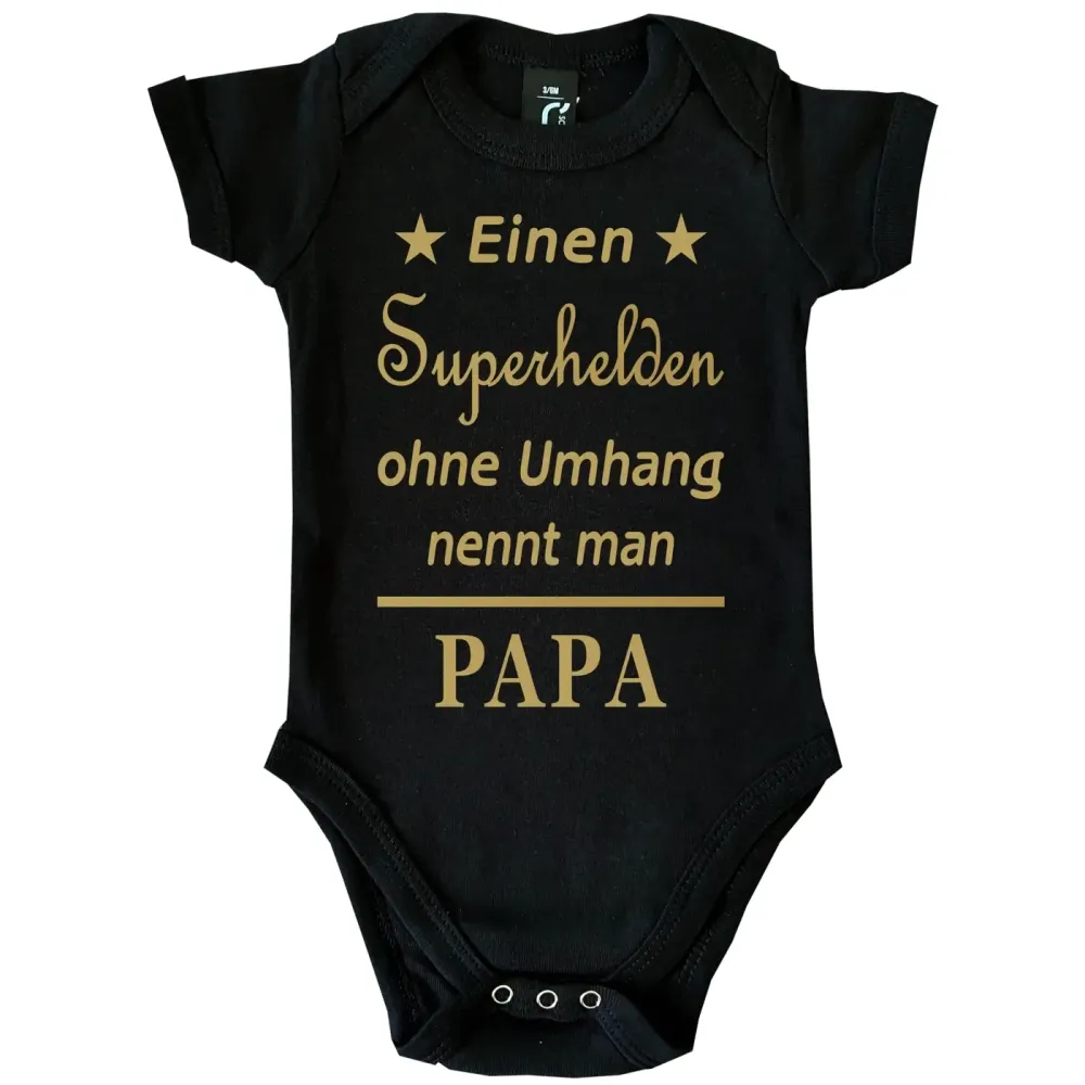 Baby-Body mit Superhelden Aufdruck