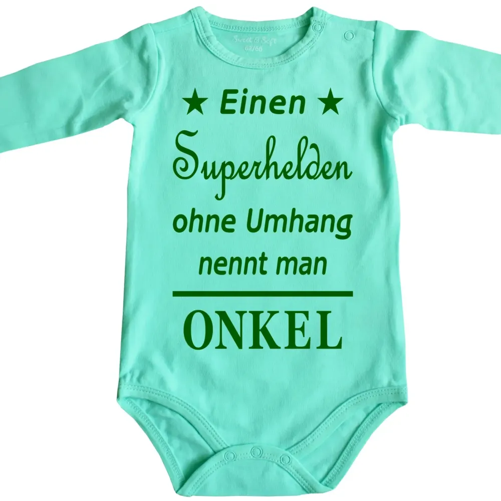 Preview: Babybody mit Superhelden Druck