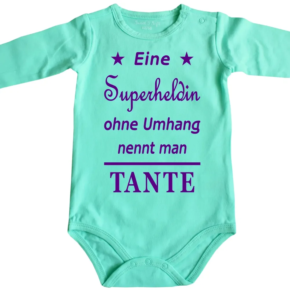 Preview: Baby‑Body mit wählbarem Text Mama, Papa, Oma oder Opa