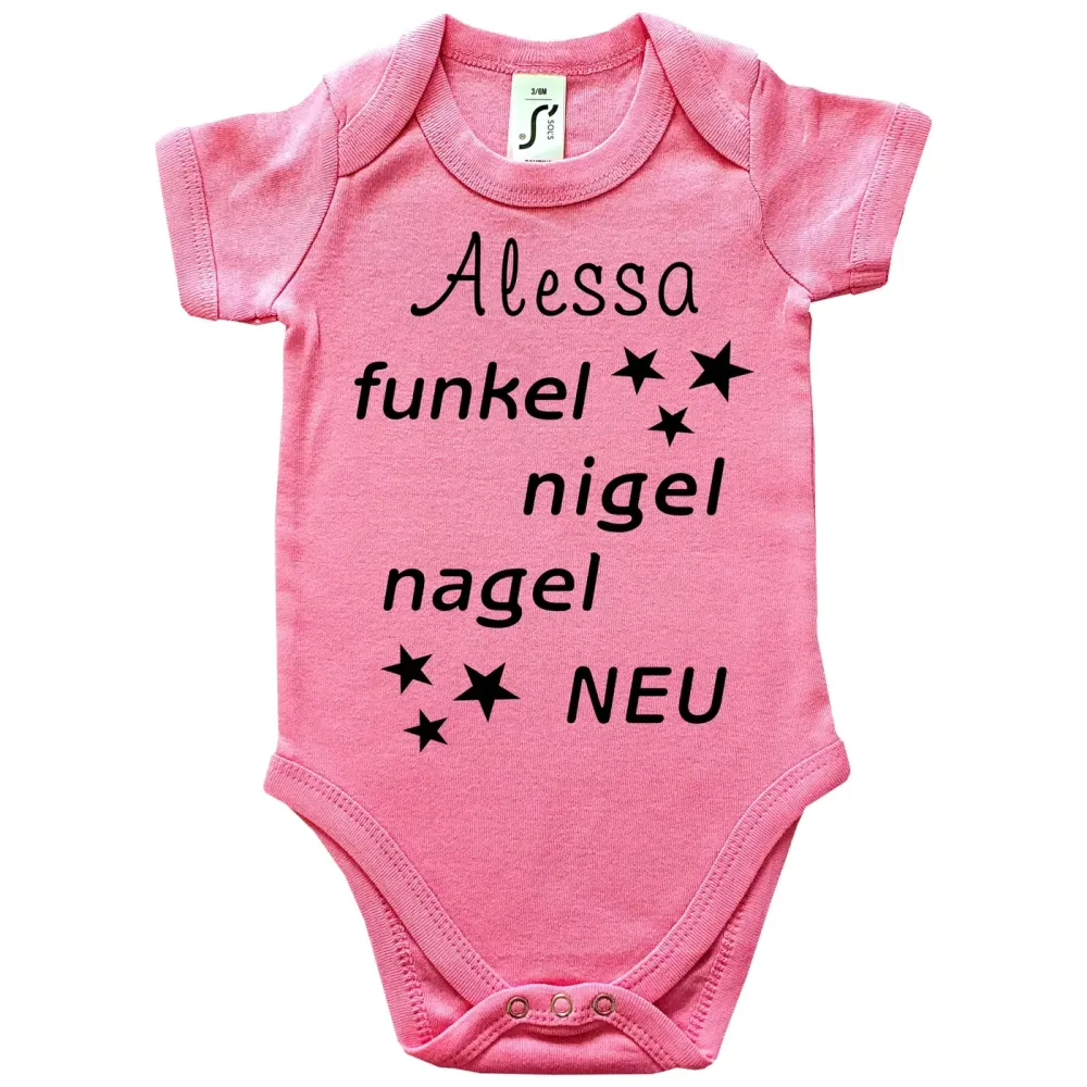 Preview: Babybody mit Spruch zur Geburt