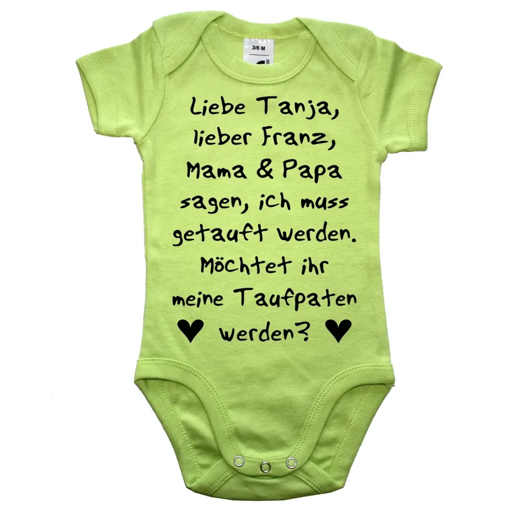 Babybody zur Taufe