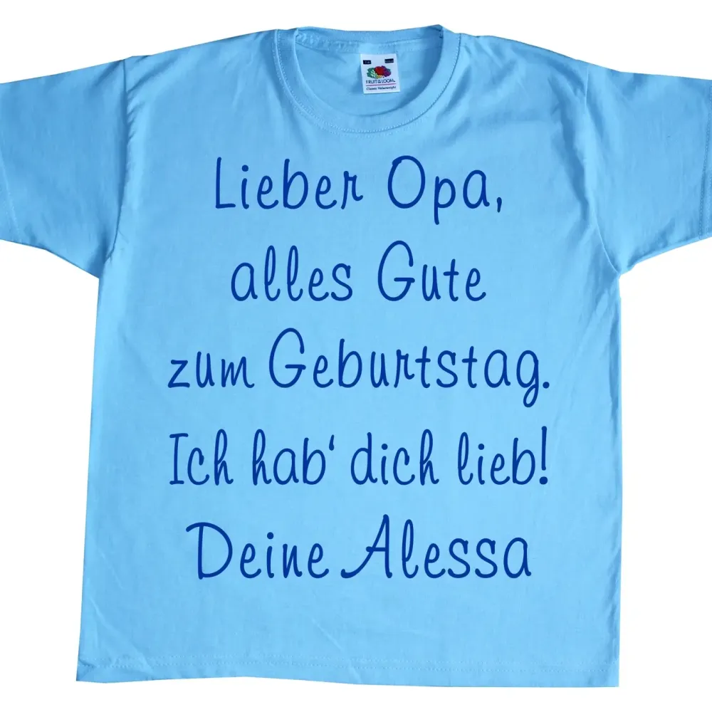 Kinder T-Shirt zum Geburtstag Oma