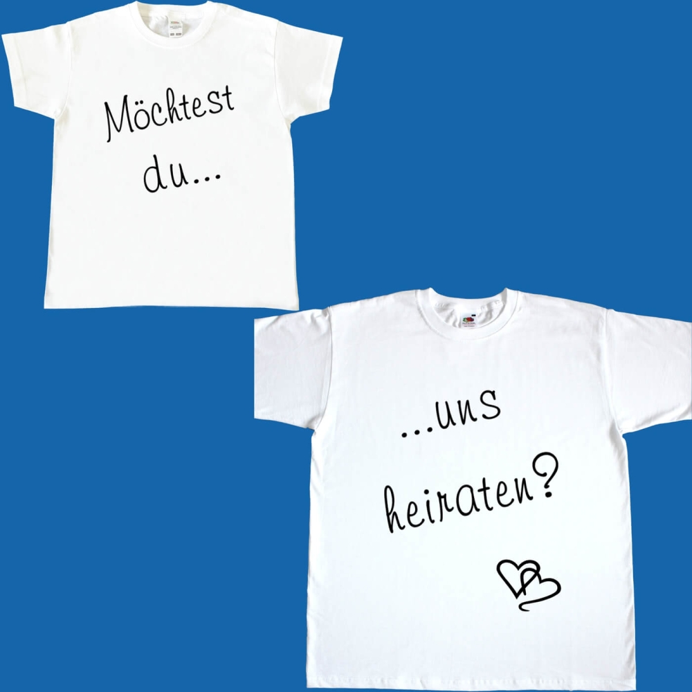 T-Shirt SET Hochzeit