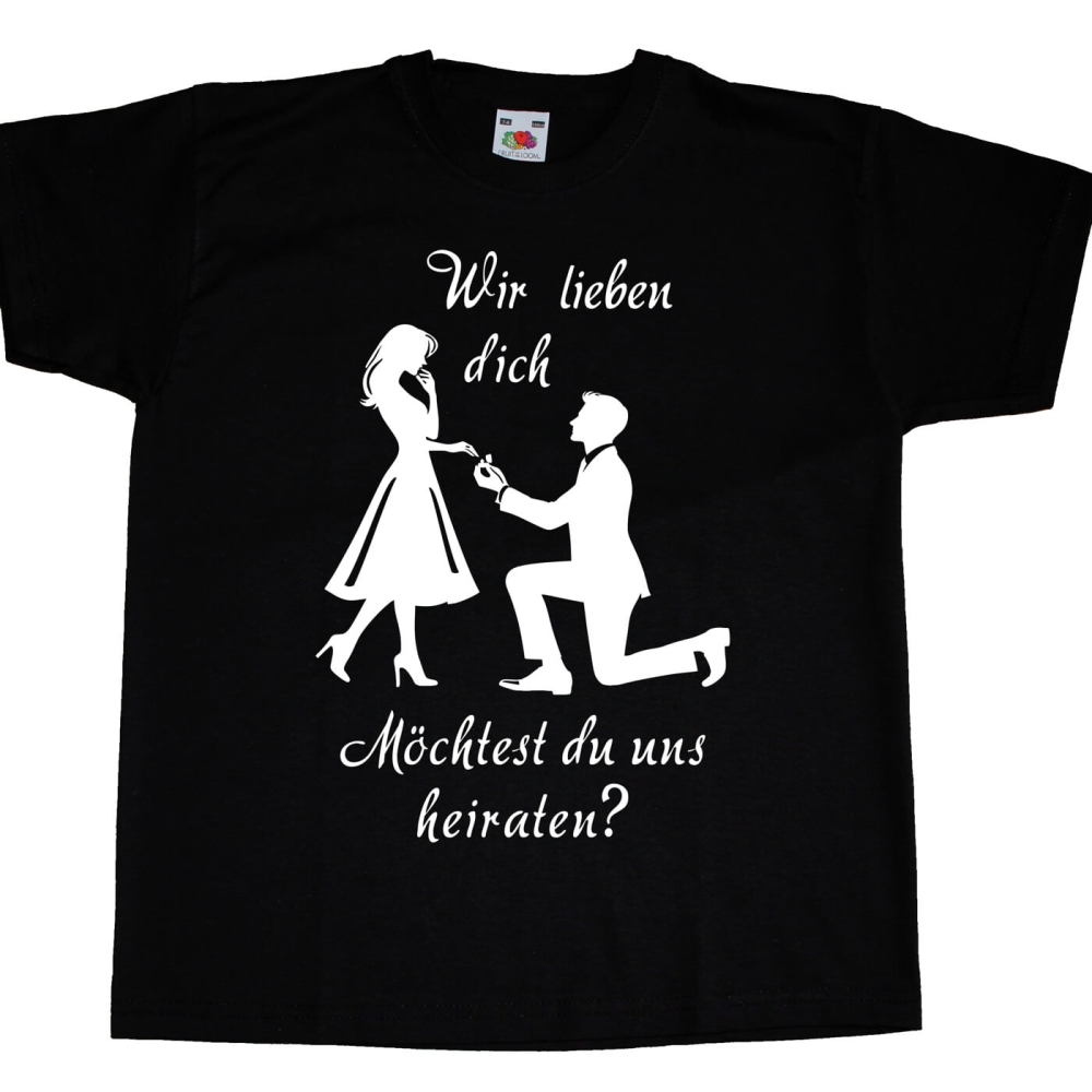 Kinder T-Shirt Hochzeit