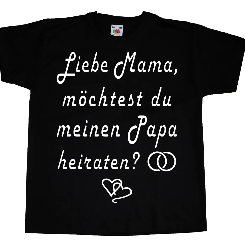 Kinder TShirt Hochzeitsantrag
