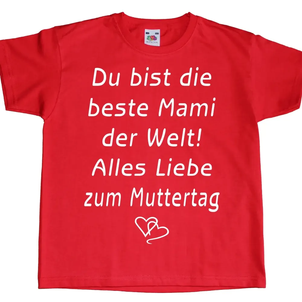 Kinder T-Shirt mit Aufdruck Muttertag