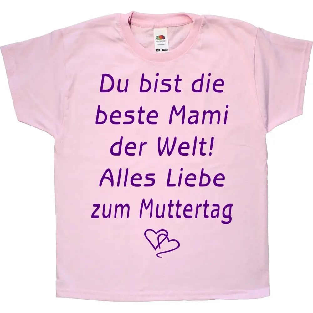 Kinder T-Shirt mit Muttertag - Vatertag
