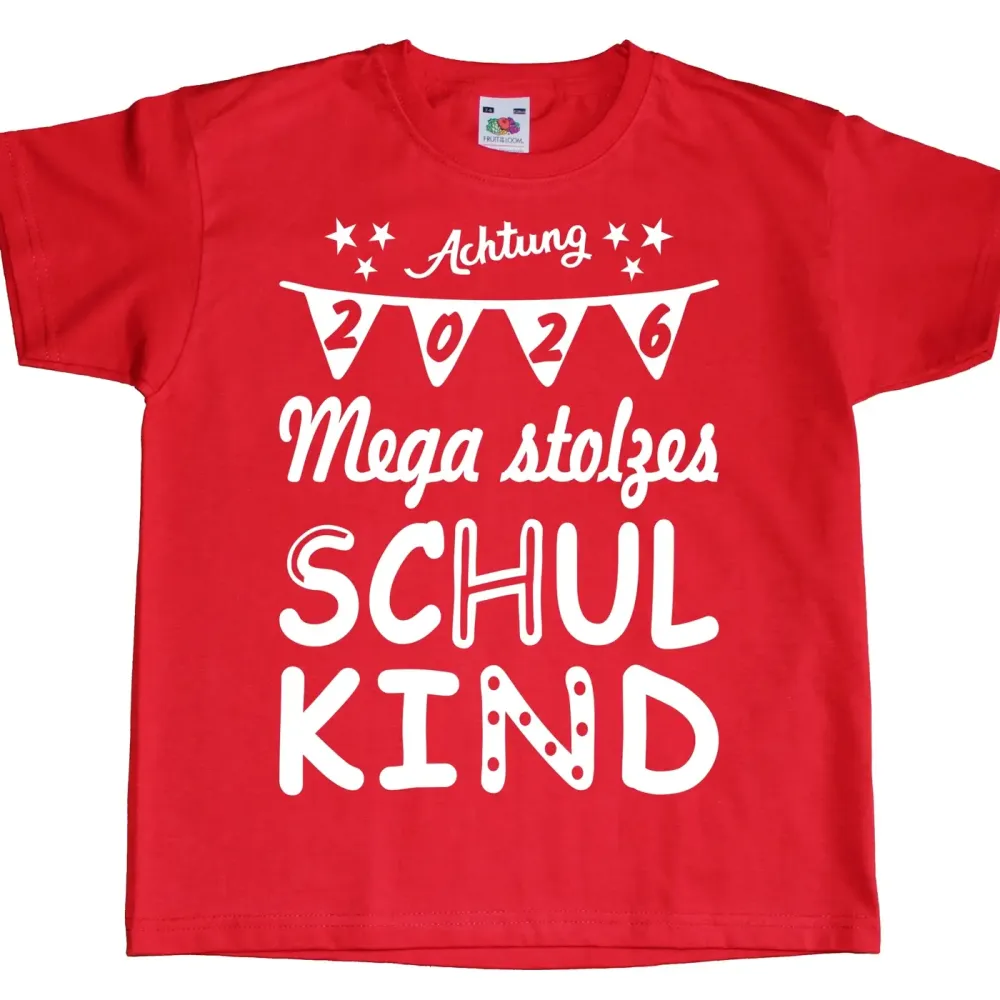 Kinder T-Shirt mit Aufdruck Schulkind