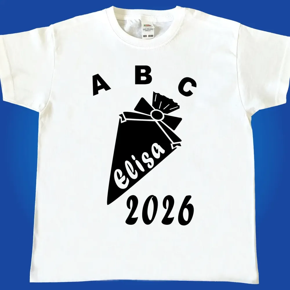 Preview: Kinder T-Shirt zur Einschulung