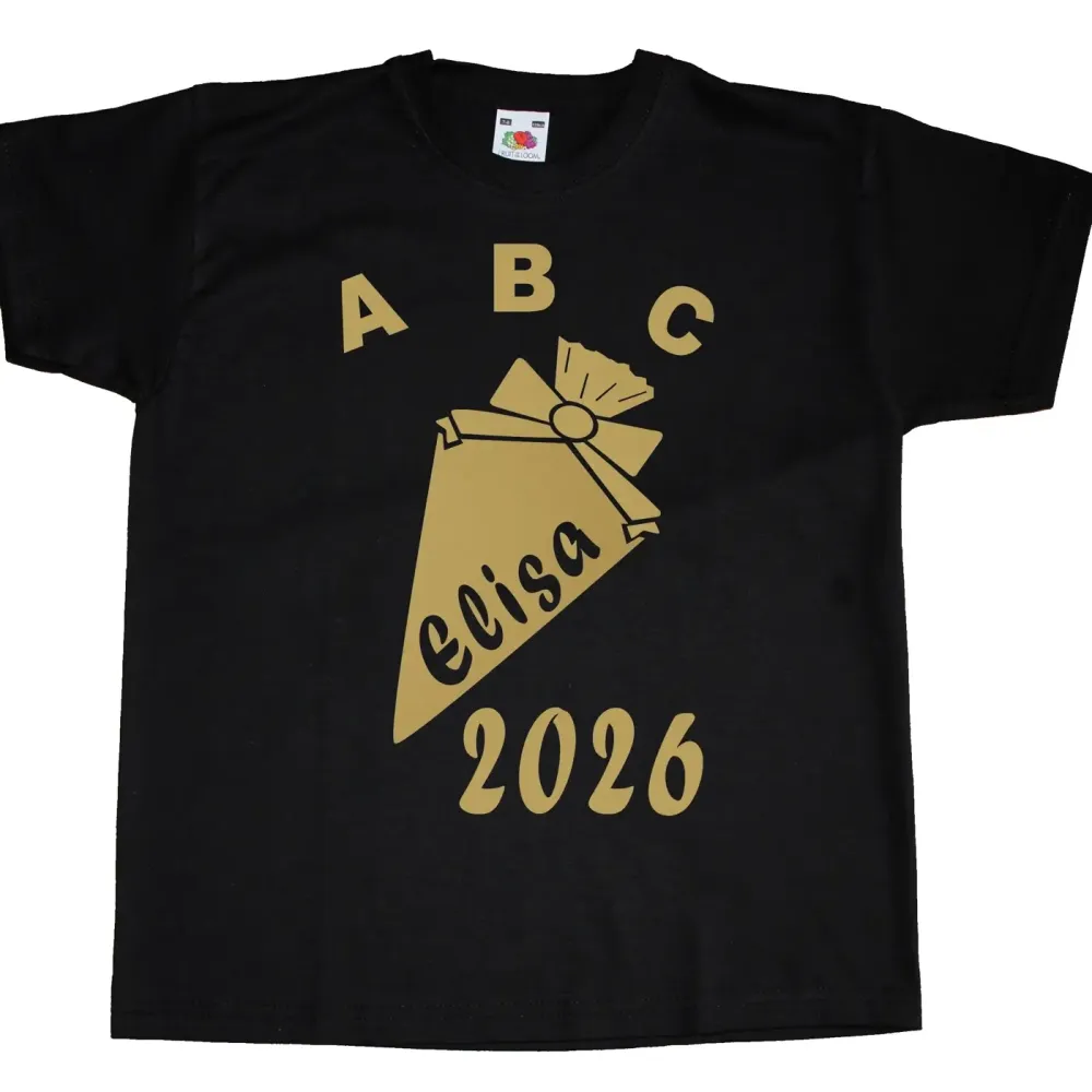 Kinder TShirt mit Druck Einschulung