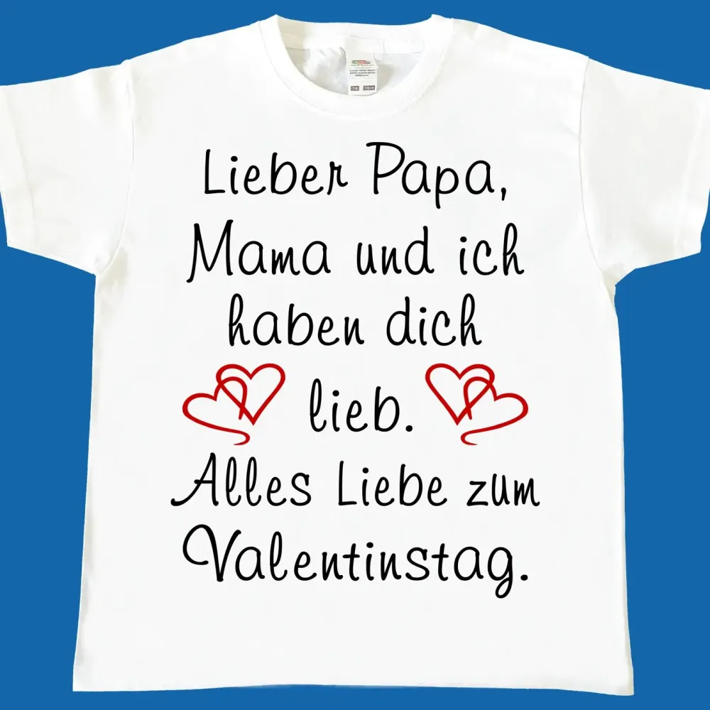 Preview: Kinder T-Shirt zum Valentinstag