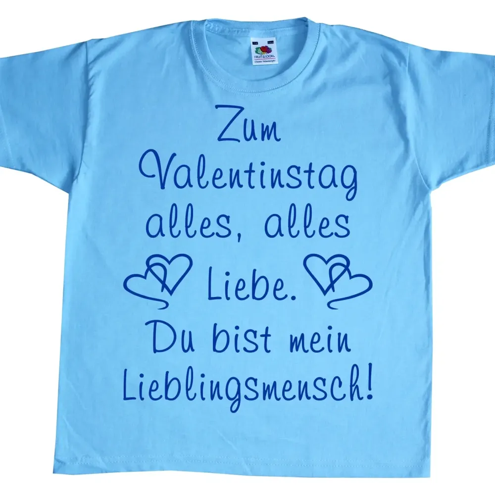 Kinder T-Shirt zum Valentinstag