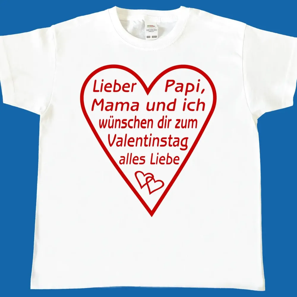 Preview: Kinder T-Shirt zum Valentinstag