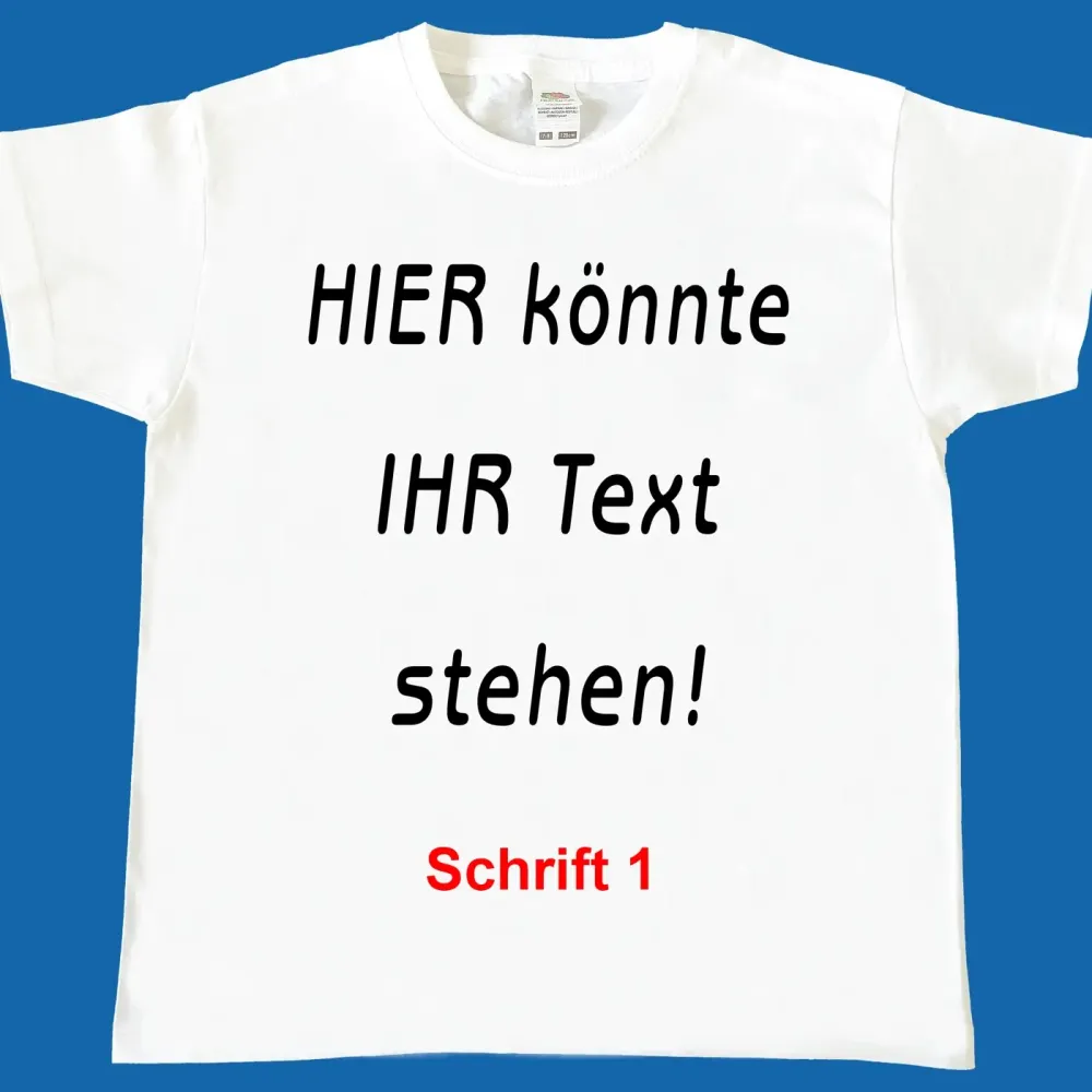 Kinder T-Shirt mit Wunschtext