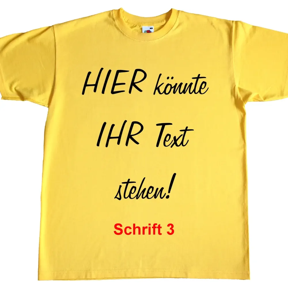 Personalisiertes Kinder T-Shirt mit individuellem Text