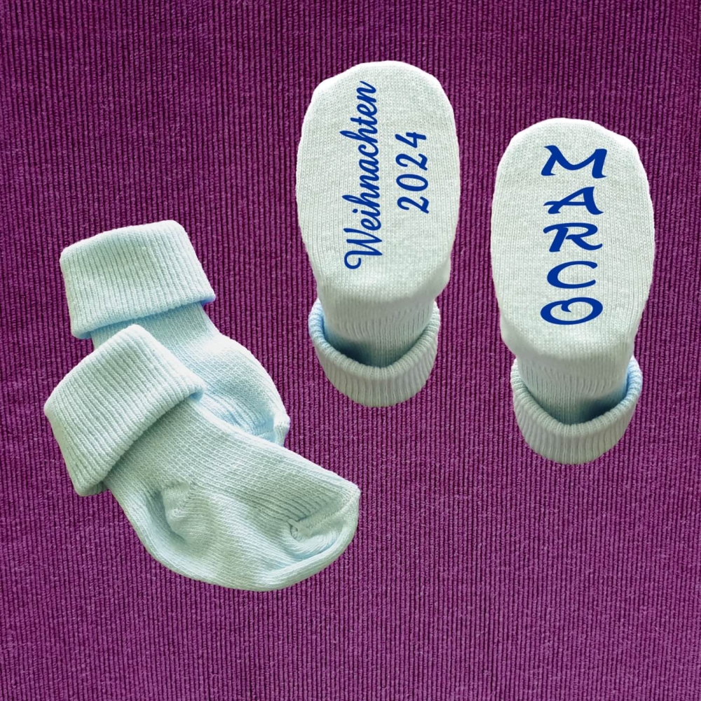 Babysocken Weihnachten