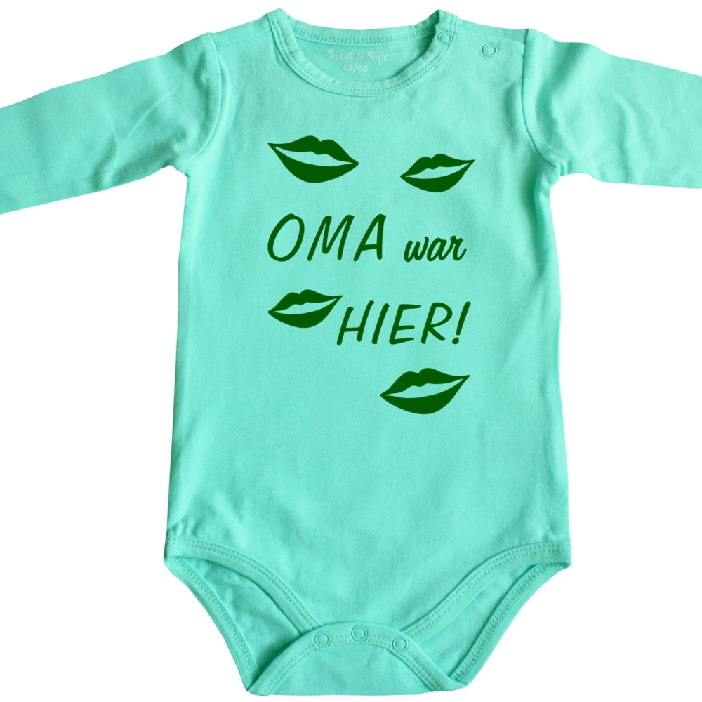 Bio Baby-Body - Oma Tante Uroma Mama war hier oder Wunschname