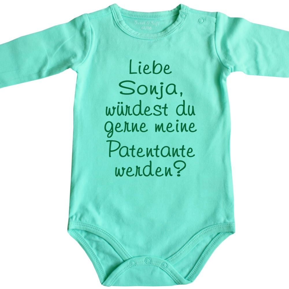 Baby-Body - Patentante - Patenonkel - Paten - Taufpaten - Pateneltern