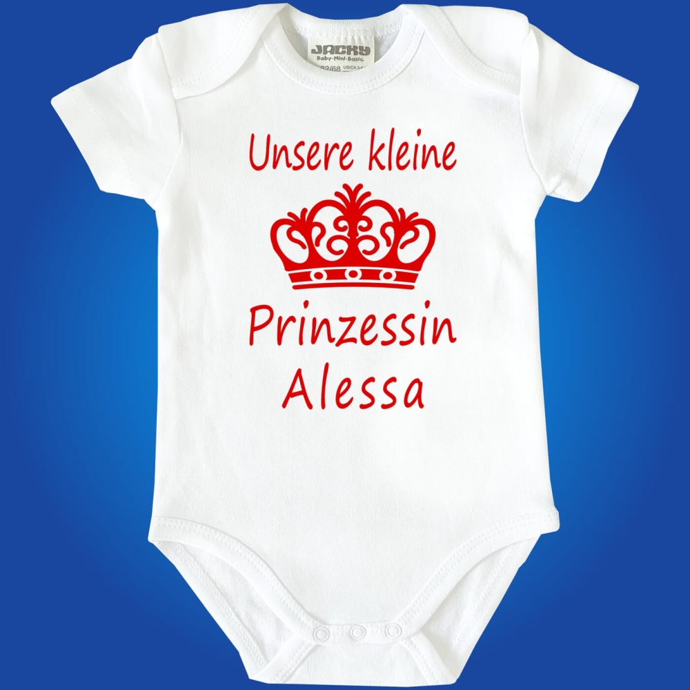 Baby-Body Unser Prinz - Unsere Prinzessin mit Wunschname
