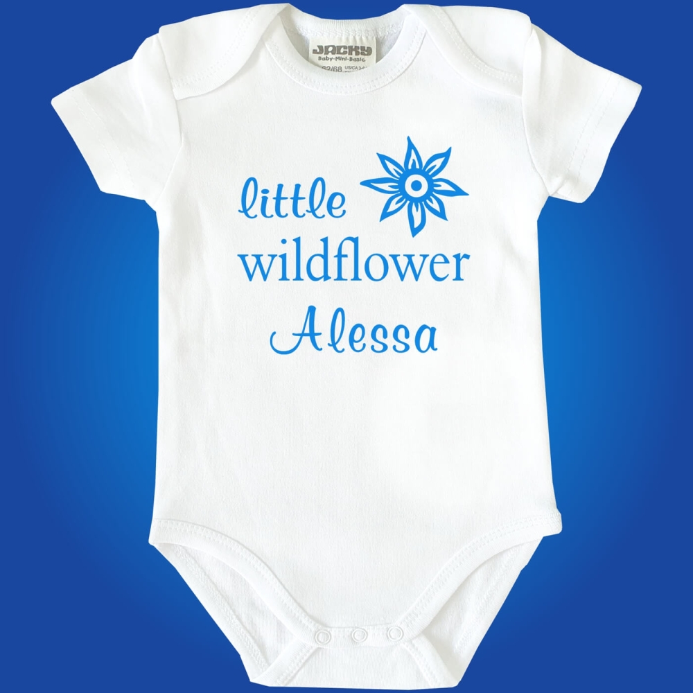 Baby-Body - Little Wildflower MIT oder OHNE Wunschname