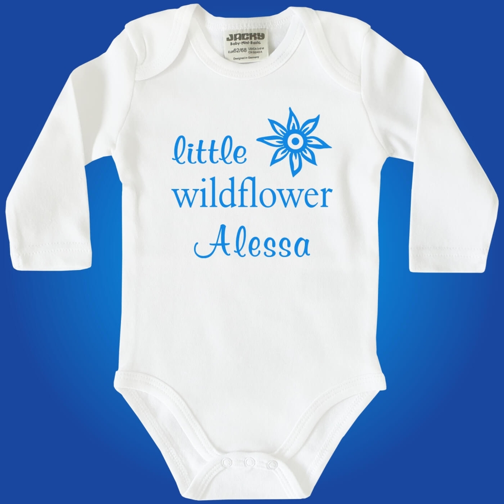 Baby-Body Little Wildflower MIT oder OHNE Wunschname