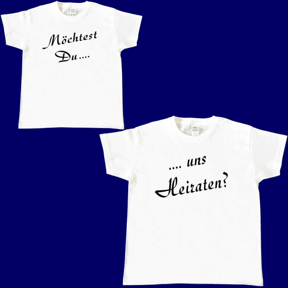 T-Shirts Heiratsantrag