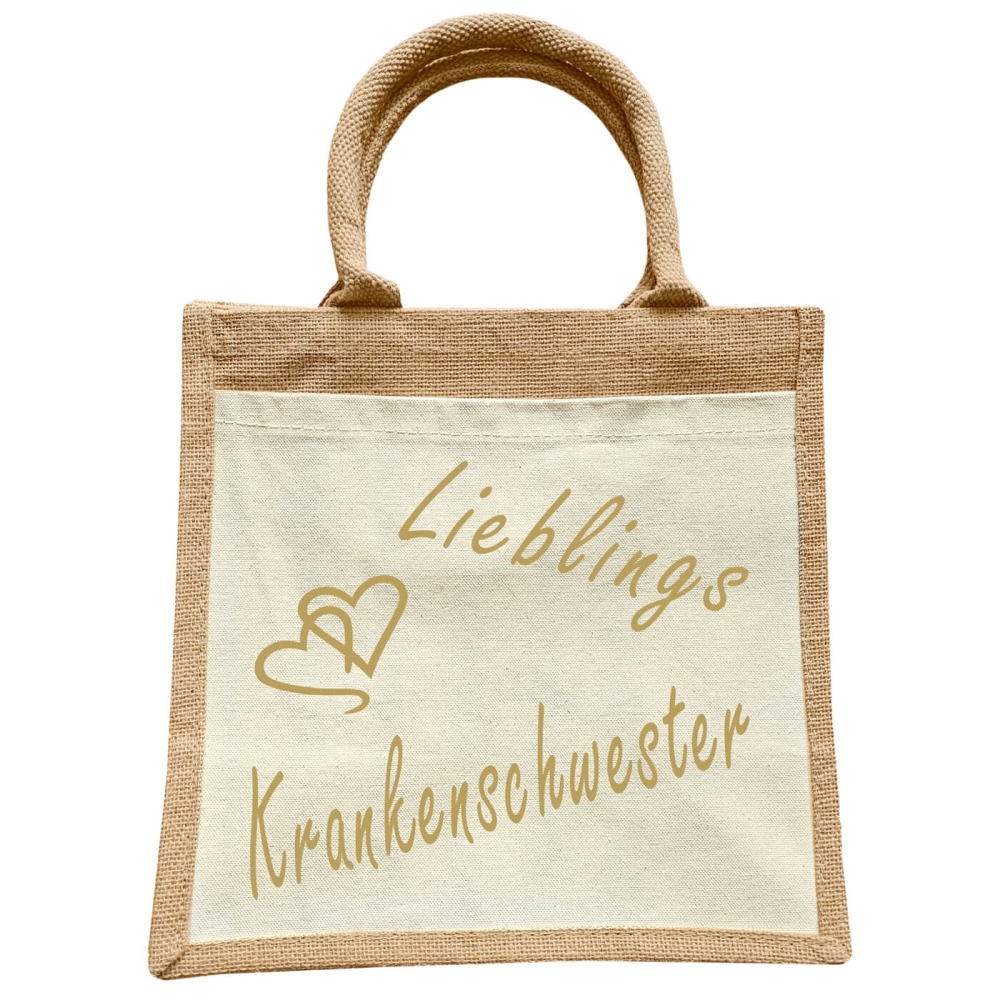 Jute Erwachsenen Tasche - Lieblings Erzieherin Lehrerin uvm.