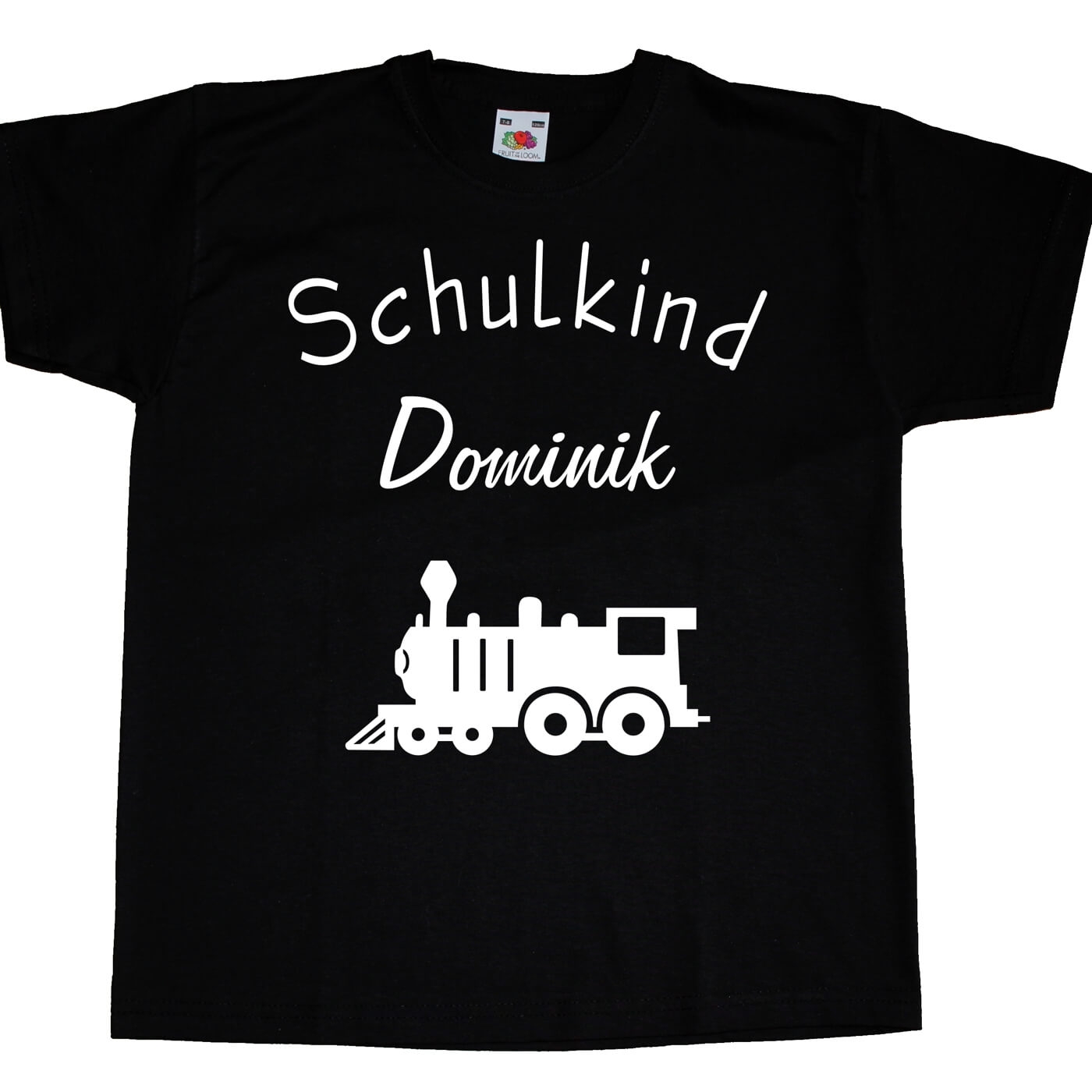 Kinder T-Shirt Schulkind Lokomotive